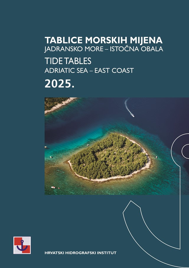 ISSN 0350-3488 Tablice morskih mijena - Jadransko more - Istočna obala 2025.